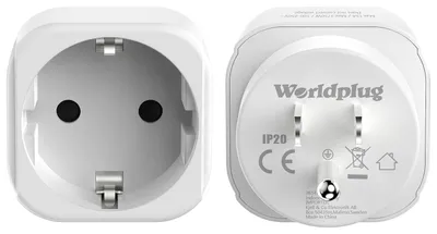 Productafbeelding van 2 stuks Duitsland naar VS reisadapter, type C/E/F naar type B