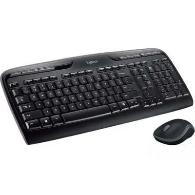 Obrázek produktu pro Logitech MK330, Plná velikost (100 %), Bezdrátový, USB, QWERTY, Černá, Šedá, Obsahuje myš