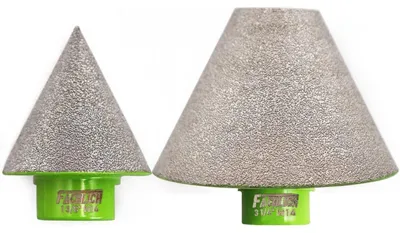 Produktbild von Diamant Fingerfräser 2 Stück 35mm & 82mm mit M14 Gewinde zum Anfasen von Löchern