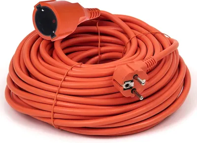 Produktbild von Verlängerungskabel 30m orange, Verlängerung SCHUKO IP44 Stromkabel Garten Kabel V13 mit Kindersicherung