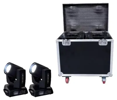 Imagen del producto de Foco móvil, compatible con control DMX, diseño compacto, 1 maletín