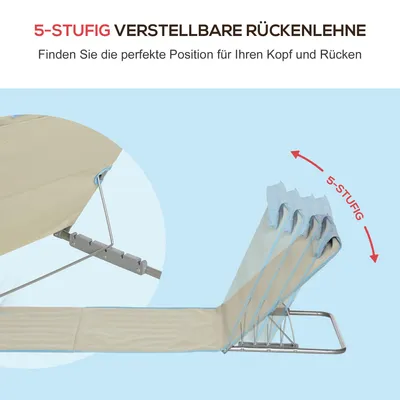 Produktbild von Strandmatte, verstellbare Rückenlehne, tragbares Design, A