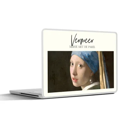 Produktbild von MuchoWow® Laptop Aufkleber Sticker Cover Kunst - Das Mädchen mit dem Perlenohrring - Vermeer 25x18 cm - Laptop-Deko