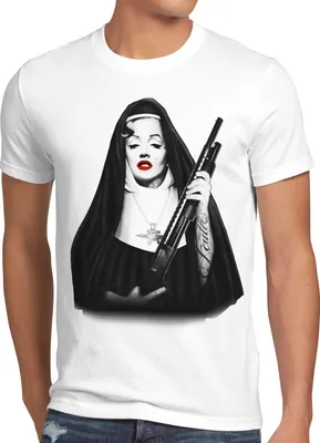 Produktbild von style3 Marilyn Gebetsschwester T-Shirt Herren usa gangster