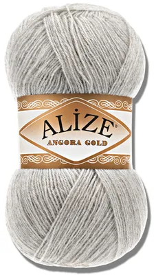 Productafbeelding van Alize 1x 100g Angora Gold garen, effen kleur, geschikt voor haken en breien (652)