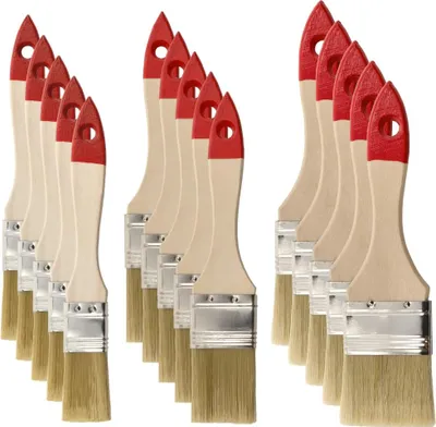 Obrázek produktu pro M7 15 kusů. Sada plochých štětců, 25, 38, 50 mm, série 30, štětce na lakování, dřevěné