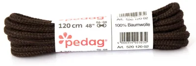 Produktbild von Pedag Schnürsenkel rund dick 120 cm dunkelbraun