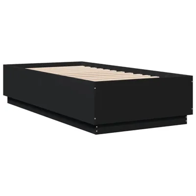 Immagine prodotto di vidaXL Struttura letto nera 90x190 cm in materiale ligneo