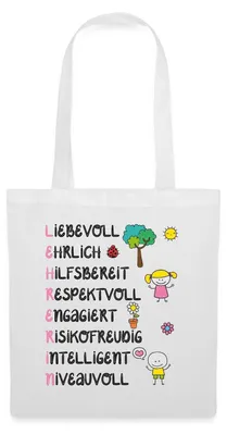 Produktbild von Spreadshirt Lehrerin Geschenk zum Abschluss Geschenkidee Stoffbeutel, One size, Weiß