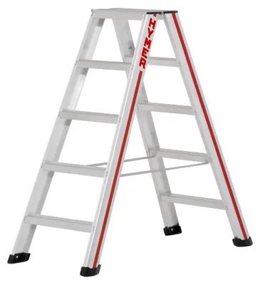 Zdjęcie produktu dla Drabina Hymer, dostęp dwustronny, 2x5 stopni, wysokość opuszczania 1,15 m, wysokość zasięgu 2,67 m, waga 6,9 kg