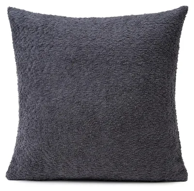Produktbild von Kissenhülle - 50 x 50 cm - Anthrazit - mit Reißverschluss - Boucleoptik