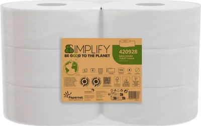 Produktbild von Papernet Toilettenpapier Simplify 420928 2lg. 1.305Bl. 6St.