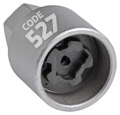 Productafbeelding van SW-Stahl 02383L-7 Adapter voor het verwijderen van wielsloten, geschikt voor VW. Adapter 527. Gereedschap voor het losmaken van wielsloten. Verwijdergereedschap voor wielsloten. Uitdraaier voor wielsloten