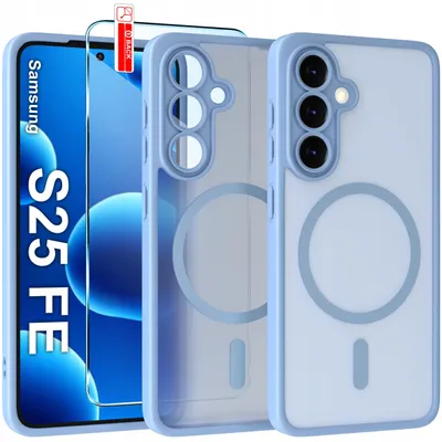 Immagine prodotto di Custodia magnetica opaca per Samsung S25 Fe | Compatibile con MagSafe, resistente + vetro
