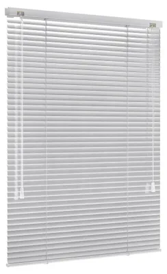 Produktbild von JALOUSIESCOUT LightLess Aluminium-Jalousie, 25 mm, verdunkelnd, 90 x 220 cm, silber glänzend ohne Bohren, für Fenster & Türen, blackout, Energieeffizient & schallreduzierend, Blicken und Blendlicht