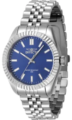 Obrázek produktu pro Invicta Specialty 47497 Dámské Hodinky - Quartz Hnutí - Nerezová Ocel s Modrým Ciferníkem - 36 mm