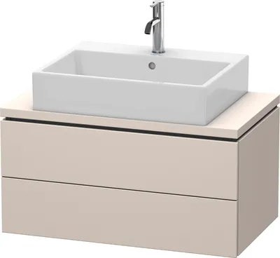Produktbild von Konsolenunterschrank L-CUBE 400x820x477mm taupe supermatt taupe supermatt