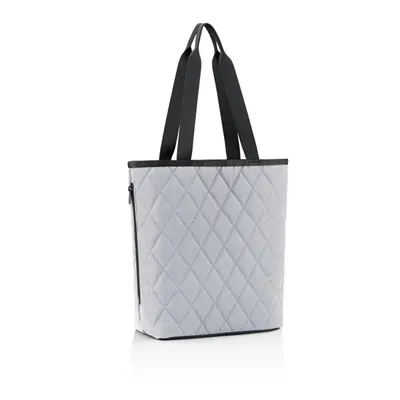 Produktbild von reisenthel classic shopper M, Einkaufstasche, Tragetasche, Rhombus Light Grey, 8 L, DH7060