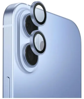 Produktbild von UNIQ Optix Kameraobjektivschutz aus Aluminium – iPhone 17 – Himmelblau