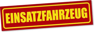 Produktbild von PantherPixel Einsatzfahrzeug Magnetschild Auto Warnhinweis Feuerwehr Magnetfolie Geschenkidee 20 x 5 cm STANDARDFARBFOLIEN