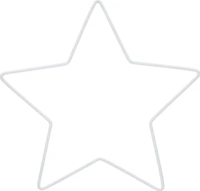 Produktbild von Dekolo Metallstern Perfekt als Versteifung oder Traumfänger Dekoration Innenarchitektur Weiß 20cm