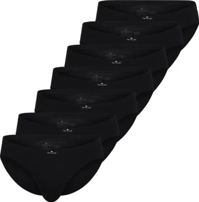 Produktbild von TOM TAILOR Herren Slip schwarz uni 7er Pack Größe: 7