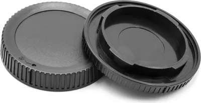 Produktbild von vhbw Objektivdeckel-Set kompatibel mit Nikon Z7, Z6 Kamera - Rück- und Gehäusedeckel Schwarz