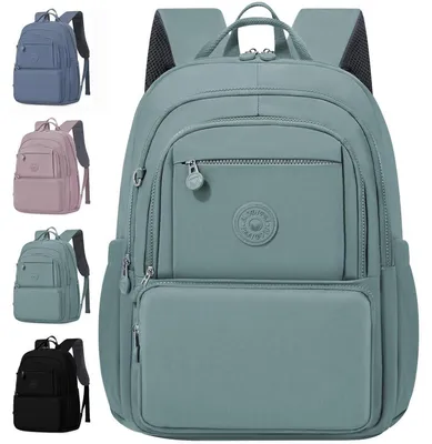 Produktbild von Schulrucksack Teenager mit Laptopfach, wasserdicht, 24L, A-grün