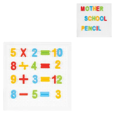 Produktbild von Pilsan Buchstaben und Zahlen Lernset 03297 bunte Buchstaben, Steckspiel 222-tlg
