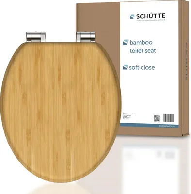 Produktbild von SCHÜTTE WC sedátko BAMBOO, masivní WC sedátko s měkkým zavíráním, dřevěné WC sedátko