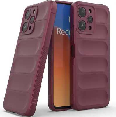 Produktbild von Handyhülle für Xiaomi Redmi 12 4G Weich TPU Silikon Stossfest Anti-rutsch Hülle bordeaux
