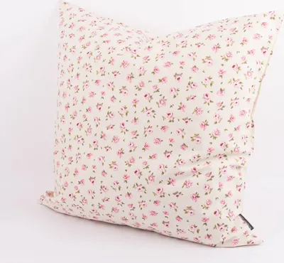 Produktbild von Kissenhülle Classic Little Rose ecru rosa div. Größen SCHÖNER LEBEN Größe 40x40cm (HxB) 40x40cm (HxB) Größe