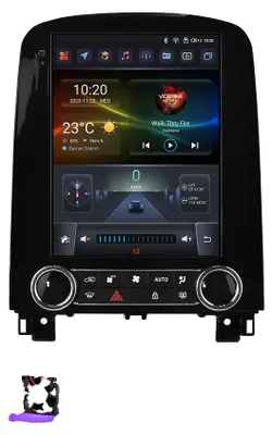 Immagine prodotto di Carplay, interfaccia touchscreen, sistema di navigazione, compatibile con Renault Scenic dal 2013 al 2024, modello S4