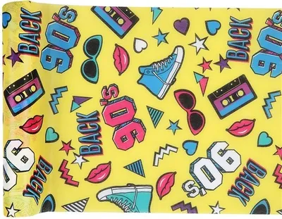 Produktbild von Back to the 90s Tischläufer 5m x 30cm
