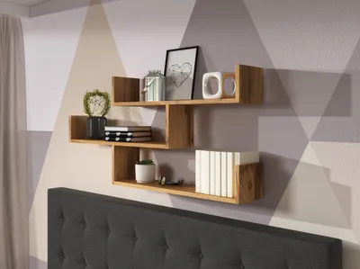 Produktbild von MINIO go for it, Hängendes Bücherregal TIRI 3 in der Wotan Farbe 119 cm