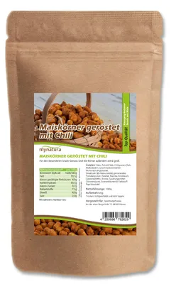 Produktbild von Mynatura geröstete Maiskörner mit Chili – ab 1000g - 1 Beutel (1000g)