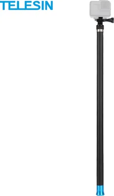 Produktbild von TELESIN 2.7M / 106 Zoll Ultra Long Carbonfaser Selfie Stick Leichter, ausziehbarer Handmast-Einbeinstativ Ersatz fuer GoPro Hero 9/8/7/6 / Hero 5 Schwarz (2018) Ersatz fuer Insta360 One R DJI OSMO Action-Kamera