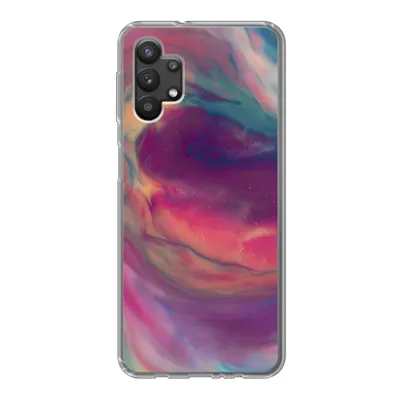 Produktbild von MuchoWow® Handyhülle Schutzhülle Hülle für Samsung Galaxy A32 5G Flüssig - Rosa - Türkis - Abstrakt Silikon Softcase Handy Hülle - Softcase