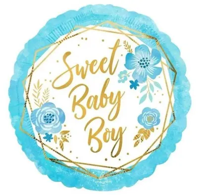 Produktbild von Folienballon "Baby Boy", 46 cm - Anagram