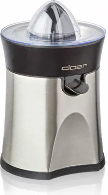 Produktbild von Cloer 6815 Zitruspresse & Orangenpresse, 2-in-1 Saftpresse, elektrisch, kleiner & großer Presskegel, Tropf-Stopp, automatische Abschaltung,