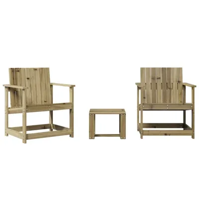 Immagine prodotto di vidaXL Set 3 pezzi da giardino in legno di pino impregnato