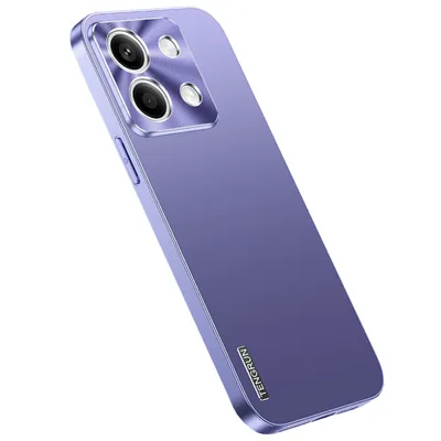 Immagine prodotto di Per Xiaomi Redmi Note 13 Custodia per cellulare in metallo con finitura opaca delicata Colore: viola
