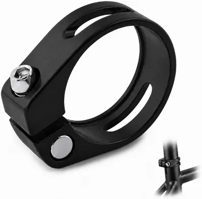 Produktbild von Sattelklemme 34,9 mm, Aluminium, für MTB, schwarz
