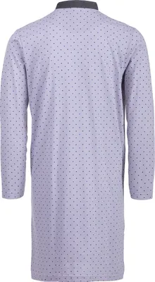 Produktbild von Nachthemd Langarm - Stehkragen mit Punkten, Farbe:hellgrau, Größe:XL