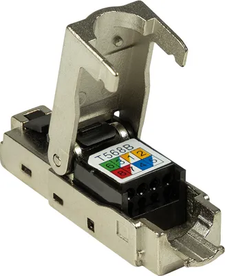 Produktbild von Feldkonfektionierbarer RJ45 Steckverbinder Cat.6A 10GE, geschirmt, EconLine LogiLink