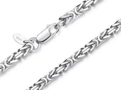Produktbild von SILBERKETTEN STORE Königskette 3,5mm - 925 Silber, Länge wählbar von 40-120cm - 50cm