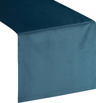 Produktbild von EUROFIRANY | Tischläufer - 40 x 140 cm - marineblaue Tischdecke - Glatt