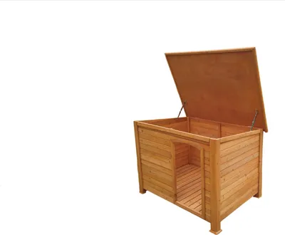 Obrázek produktu pro MacHook Psí bouda FLAT – dřevěná, 127×95×95 cm