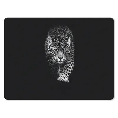 Produktbild von MuchoWow® Mauspad Mousepad Tiere - Schwarz - Leopard - Weiß - Wild 40x30 cm - Mousepads - Maus Mat - Pad - Mausunterlage - Anti Rutsch