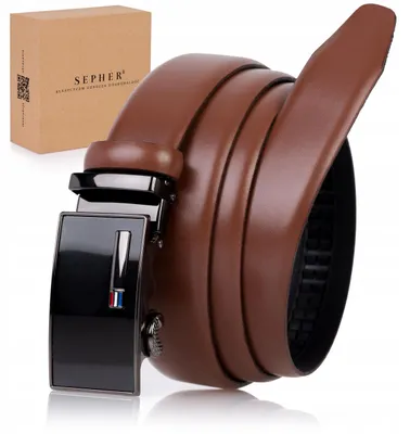 Produktbild von SEPHER® Automatik Ledergürtel Herren Braun Schwarz Schnalle